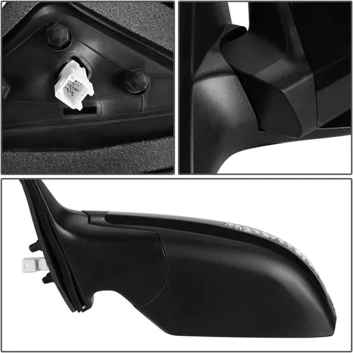 Miniatura 4 de DNA MOTORING OEM-MR-NI1320164 Estilo de fábrica alimentado+calentado+señal de giro izquierda espejo de la puerta de vista lateral compatible