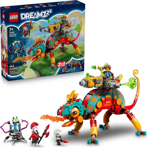 LEGO DREAMZzz - Juguete de construcción de camaleón de fuego de Mateo, juego de simulación para niños, a partir de 7 años, juguete de narración para
