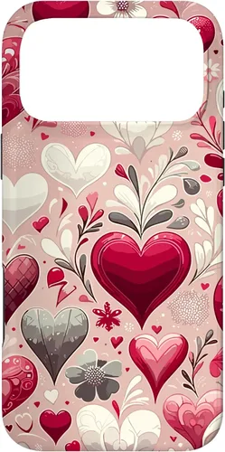Miniatura 20 de Funda romántica para iPhone 11 Pro Max con corazones encantadores para el día de San Valentín