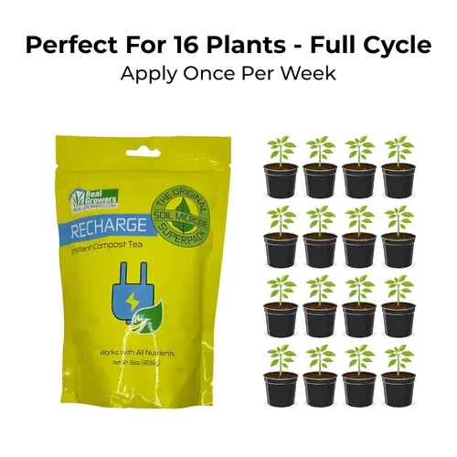 Miniatura 7 de Real Growers recarga - Superpack de microbios del suelo, estimulante natural para el crecimiento de plantas (2 oz) (RGR-2)