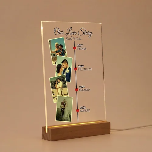 Miniatura 18 de MOIFAITYA - Placa de collage de fotos personalizada, marcos de fotos personalizados, regalos de fotos para el día de San Valentín, boda, él, pareja