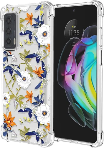 Miniatura 30 de Funda para Moto G 5G Plus Moto One 5G UW Clear Flower Phone Case Soft TPU a prueba de golpes, antiarañazos, funda protectora para Motorola G 5G