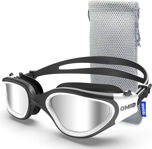 Miniatura 10 de OMID P2 Lite - Gafas de natación cómodas antivaho para hombres, mujeres, adultos y jóvenes Lente B2-azul Marco Blueblack