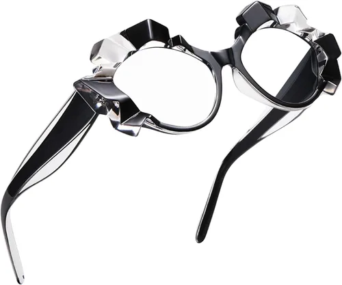 Gafas de lectura vintage con cristales brillantes para mujer, diseño de ojo de gato, anti luz azul, novedosas sombras con purpurina