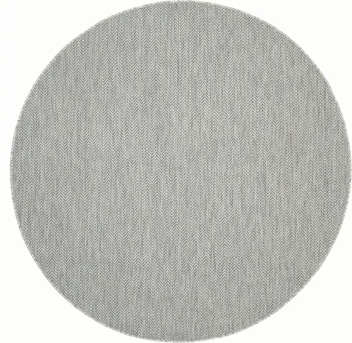 Miniatura 2 de SAFAVIEH - Colección Courtyard CY8022 - Alfombra redonda de 9 pies, color gris y azul marino, impermeable, fácil de limpiar, para vestíbulo, patio