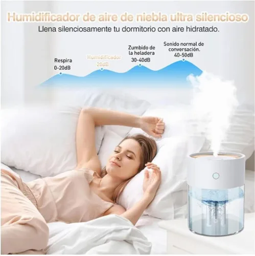 Miniatura 3 de Humidificadores para dormitorio, habitación grande, 2 L, difusor de aceite de llenado superior de niebla fría para guardería y plantas