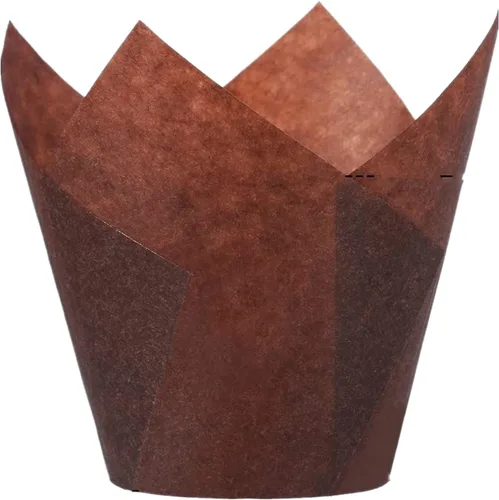 200 moldes para cupcakes tipo tulipán, moldes estándar de papel antiadherente para hornear, porta-moldes para muffins, perfectos para despedidas de