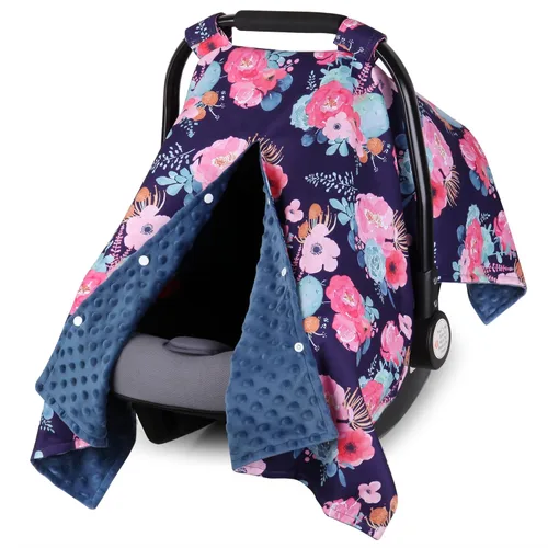 Miniatura 18 de Funda para Asiento de Coche Rquite para Bebé, Fundas para Asiento de Coche para Niña, Funda para Asiento de Coche Infantil de Minky para Invierno