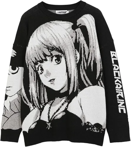 Miniatura 4 de FELLVISHK Sudadera de manga larga con estampado de anime para niña, unisex, 3D