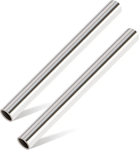 Miniatura 8 de Livabber Tubo redondo de acero inoxidable 304, pared de 0.06 pulgadas x 12 pulgadas de largo, tubo soldable a prueba de óxido para construcción