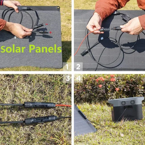 Miniatura 5 de Cable de extensión solar a XT60, adaptador solar de alimentación de 11 pies para Anker Powerhouse ECOFLOW River 2 Pro Max River Cable de carga