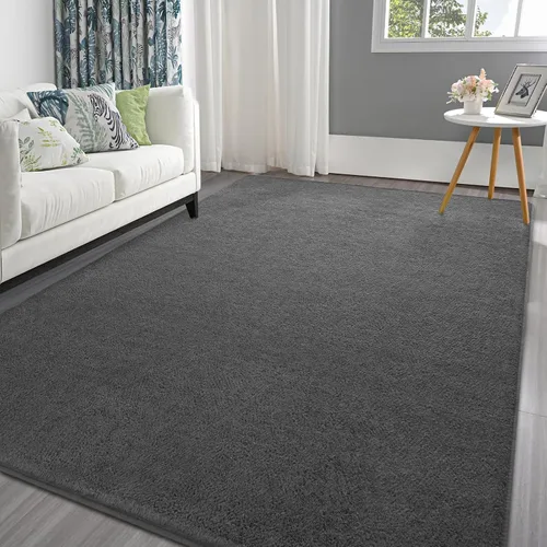 Miniatura 23 de Pettop - Alfombras para dormitorio y sala de estar, 6x9 Beige alfombras de espuma de memoria espesada para interiores, alfombra moderna estética