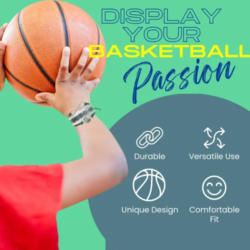 Miniatura 4 de Infinity Collection - Pulsera de baloncesto de regalo para equipos y jugadores, Ante sintético