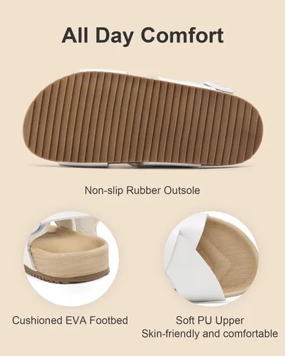 Miniatura 4 de Cubufly Sandalias para niños con tiras cruzadas y puntera abierta, zapatos de verano para uso en interiores y exteriores, para niños pequeños