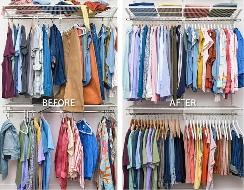 Miniatura 6 de Cinta espaciadora para perchas, espaciador de perchas, divisor de ropa, organizador de armario, perchas perfectas para espacios y ropa para adultos