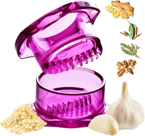 NexTrend Twister de Ajo de Cuarta Generación – Picadora de Ajo y Prensa de Ajo en Uno, para Jengibre, Hierbas, Nueces y más, Libre de BPA, Apto para
