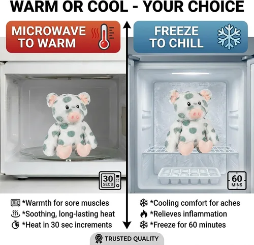 Miniatura 3 de Warm Pals - Animal de peluche con peso y apto para microondas – Peluche térmico para mayor calidez, juguete lindo, suave y acogedor para adultos