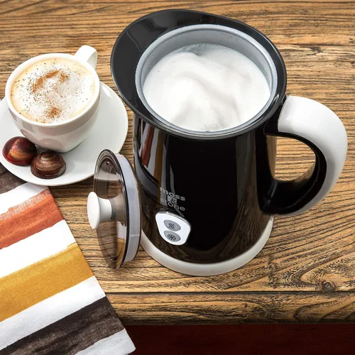 Miniatura 5 de Moss & Stone Espumador Eléctrico de Leche para Arte de Lata, Máquina Eléctrica para Cappuccino y Calentador de Leche, Fabricante de Espuma Caliente