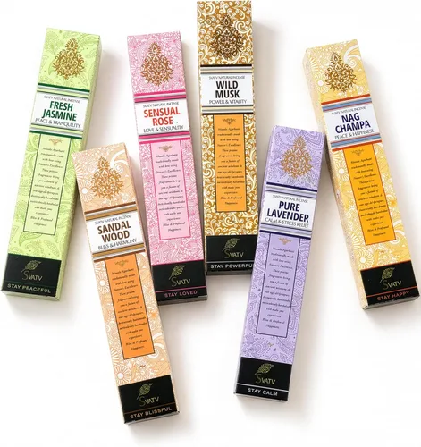 Miniatura 23 de Herbal & Ancient Method Nagchampa - Varilla de incienso para meditación, yoga, espiritual, aromaterapia, limpieza energética y calma la mente, 7.05