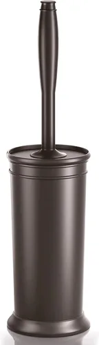 Miniatura 10 de Cepillo de inodoro, cepillo para inodoro con mango extra largo, cerdas duraderas, limpiador de inodoro y soporte cubierto para limpieza de baño Negro