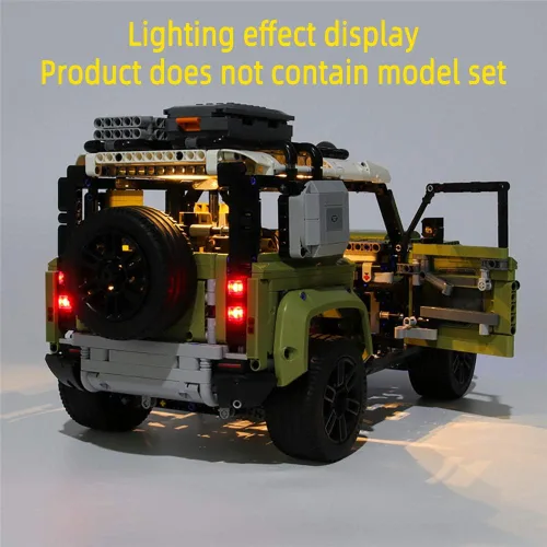 Miniatura 4 de GEAMENT Kit de luces LED para Technic Land Rover Defender - Compatible con el modelo de construcción Lego 42110 (juego de modelos no incluidos)