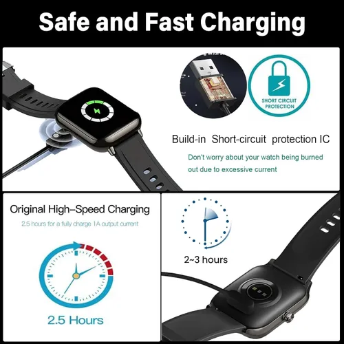 Miniatura 4 de Cargador de reloj inteligente magnético compatible con TOZO, para TOOBUR, para Fitpolo, para Enomir, para Aeac, para Quican, para Tensky, para Wyze