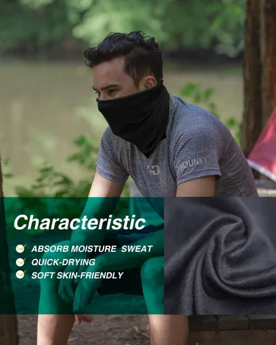 Miniatura 3 de Máscara facial con protección contra el polvo, aerosoles UV, reutilizable, lavable, polaina para el cuello