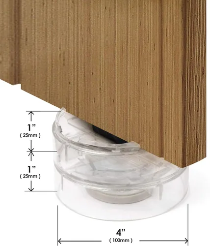 Miniatura 3 de Slipstick CB658 Stack-Its - Elevadores de cama ajustables de 1 pulgada (juego de 8) elevadores de altura de 1 pulgada, 2 pulgadas o 3 pulgadas