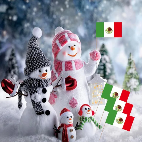 Miniatura 5 de Bandera mexicana de palillos de dientes mexicano MX National Mini Cocktail Fruit Cupcakes Toppers Food Stick Banderas decoraciones, paquete de 100