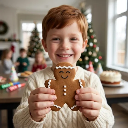 Miniatura 2 de Happy Gingerbread Man - Cortador de galletas, 3" por Ann Clark Cookie Cutters