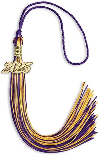 Miniatura 127 de Endea Graduation - Borla de doble color mixto con fecha dorada (negro/dorado antiguo, 2021)