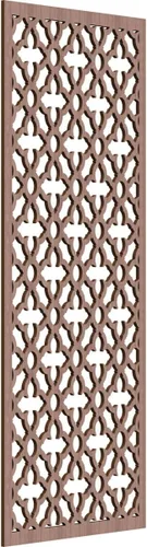 Miniatura 50 de Madison Paneles de pared decorativos de madera con calado, 9 3/8 pulgadas de ancho x 24 3/8 pulgadas de alto x 3/8 de alto, roble rojo rojo (Red Oak)