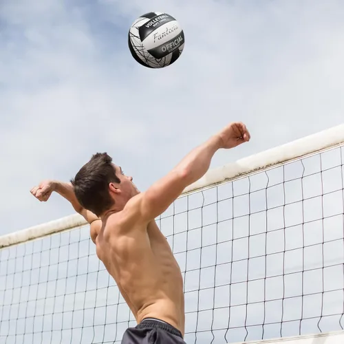 Miniatura 4 de Voleibol Oficial Talla 5 para jugar al aire libre, Balones de voleibol de playa suaves para jóvenes adultos, principiantes entrenamiento Lite