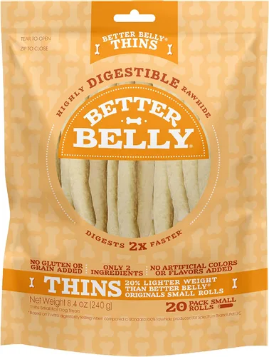 Miniatura 25 de Better Belly Huesos de cuero crudo para perros, de gran digestibilidad, sin granos, sin gluten, sin colores ni sabores artificiales., Hígado