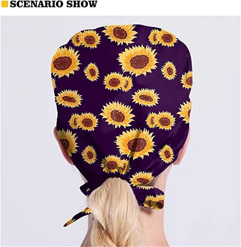 Miniatura 11 de Babrukda Paquete de 2 gorras con banda para el sudor ajustable con lazo en la espalda, gorro divertido