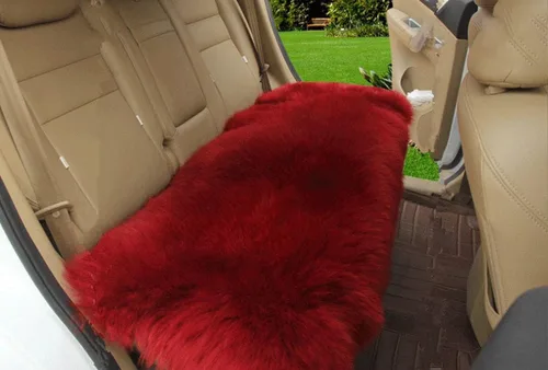 Miniatura 22 de Calor Invernal: Funda Universal de Asiento de Piel de Oveja - Lana Natural, para Autos, Camiones, SUV y Furgonetas - Acompañante de Conducción