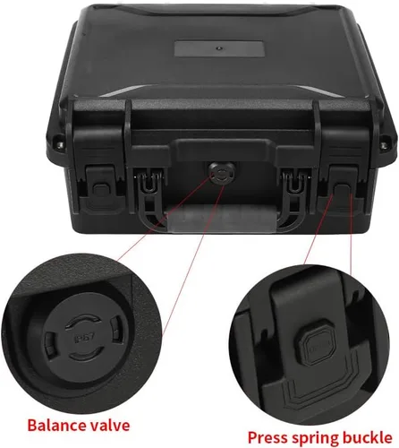 Miniatura 3 de Funda rígida resistente de 14 a 16 a 17 pulgadas con inserto de espuma personalizable (funda, negro, 14.3 x 12.2 x 6.9 pulgadas)