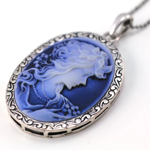 Miniatura 3 de SoulBreeze - Collar con colgante de camafeo para mujer