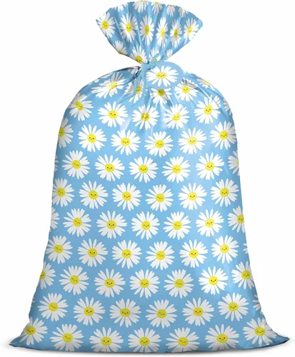 Miniatura 11 de Bolsa de regalo jumbo grande de plástico Loveinside, bolsa de plástico con diseño de oso durmiente azul para niño, con etiqueta y lazo para Oso