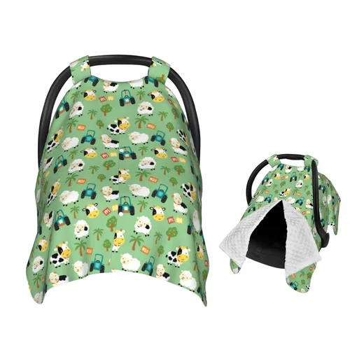 Miniatura 21 de Linda manta para asiento de auto de bebé de pato de malardo, cubierta de lactancia para recién nacido, manta para regalo de ducha de recién nacido