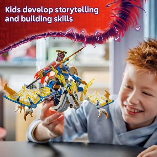 Miniatura 4 de LEGO NINJAGO Rogue's Mech Dragon Rider Juguete de construcción – Juego de Dragones Rising y 4 minifiguras de juguete Ninja para niños y niñas, a