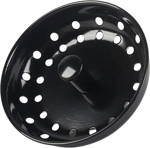 Tapón negro para fregadero,Tapón de fregadero de acero inoxidable,Tapón de cesta de repuesto para fregadero de cocina negro