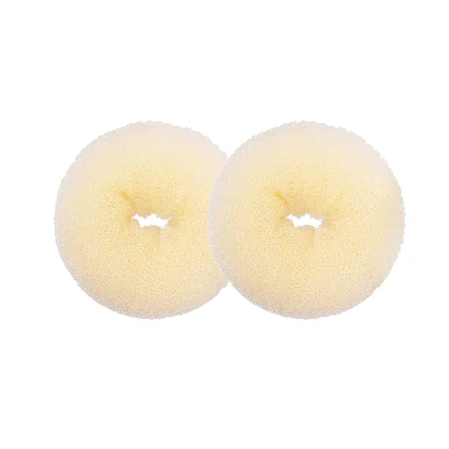 Miniatura 13 de Kitjans 2 piezas para hacer moños de dona de pelo grande, moldeador de moño de pelo grueso y largo (3.5 pulgadas/negro)