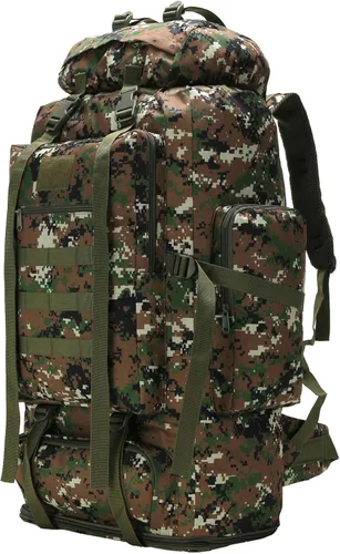 Miniatura 31 de Mochila de senderismo W WINTMING para hombres 70L/100L, mochila de campamento, mochila militar Molle, paquete de asalto de 3 días para escalada