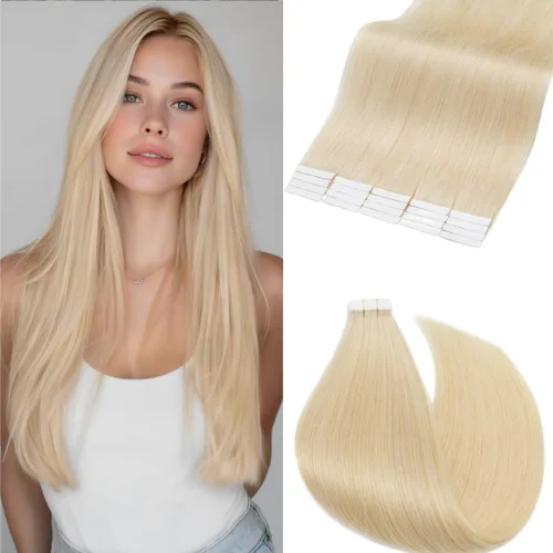 Miniatura 18 de Rich Choices Extensiones de cabello humano con cinta, 40 unidades, 3.53 oz, 100% Remy, extensiones de cabello humano real, extensiones de cabello