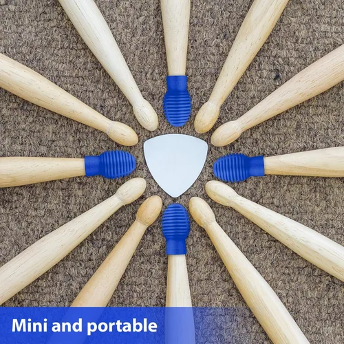 Miniatura 5 de 4 piezas de tambor silenciador de tambor de silicona para baqueta, consejos de práctica silenciosos, accesorio de percusión, repuesto para silencio