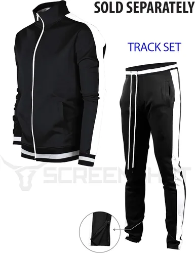 Miniatura 4 de Screenshot - Pantalones deportivos con cinta lateral estilo Hip Hop, ajuste ceñido, para hombre