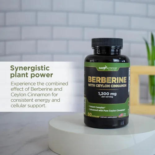 Miniatura 5 de Gade Nutrition Suplemento de berberina con canela de Ceilán Berberina mejor opción con cápsulas de canela de Ceilán Cápsulas vegetales orgánicas