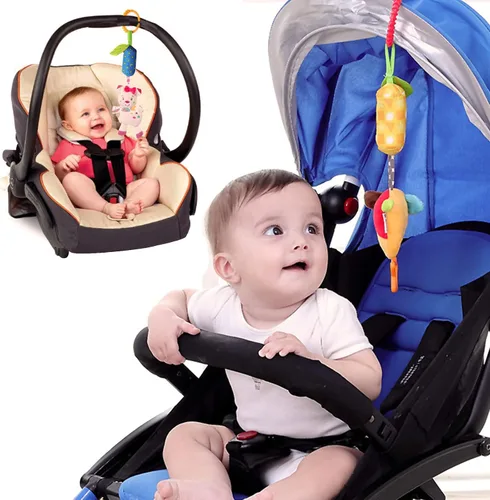 Miniatura 5 de 4 Paquetes de Juguetes para Cochecito de Bebé, Campanitas Colgantes para Asiento de Auto para Niños y Niñas, Adorable Juguete Musical de Cuna