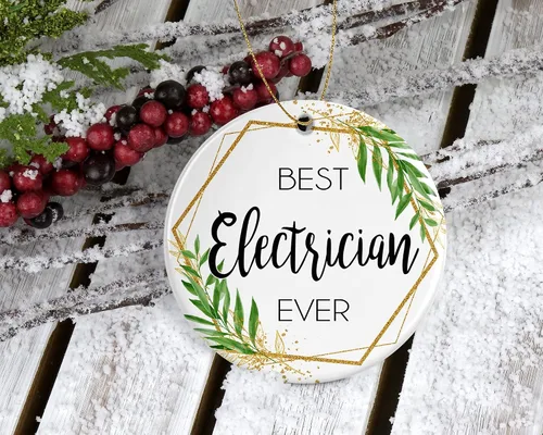 Miniatura 2 de Electrician Christmas Ornament - Christmas Ornament Gift for Electrician - World's Best Electrician - Best Electrician Ever - Electrician Gifts